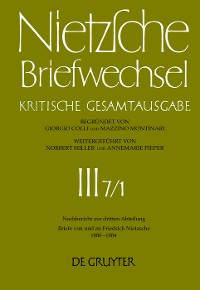 Cover Briefe von und an Friedrich Nietzsche Januar 1880 - Dezember 1884