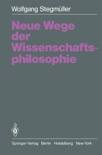 Cover Neue Wege der Wissenschaftsphilosophie