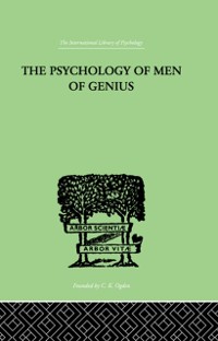 Cover The Psychology Of Men Of Genius