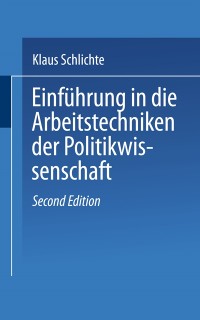 Cover Einführung in die Arbeitstechniken der Politikwissenschaft