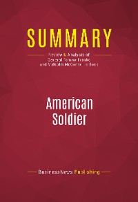 Cover Summary: American Soldier