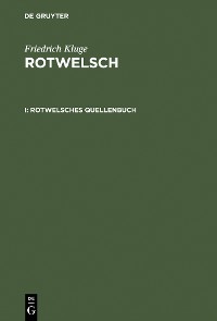 Cover Rotwelsches Quellenbuch