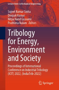 Cover Tribology for Energy, Environment and Society