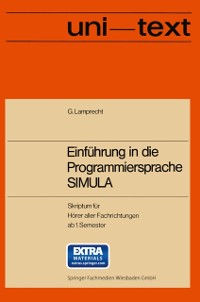 Cover Einführung in die Programmiersprache SIMULA