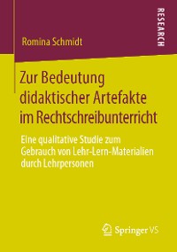 Cover Zur Bedeutung didaktischer Artefakte im Rechtschreibunterricht