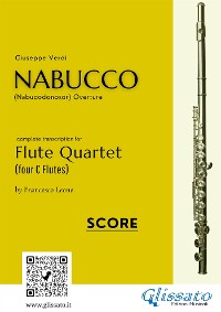 Cover Flute Quartet score of "Nabucco" overture