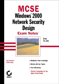Cover MCSE Windows 2000 Network Security Design Exam Notes