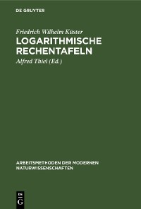 Cover Logarithmische Rechentafeln