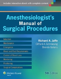 Cover Anesthesiologist's Manual of Surgical Procedures