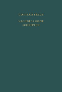 Cover Nachgelassene Schriften und Wissenschaftlicher Briefwechsel. Erster Band