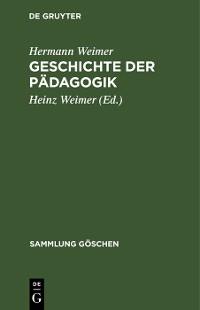 Cover Geschichte der Pädagogik
