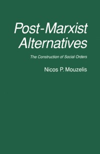 Cover Post-Marxist Alternatives