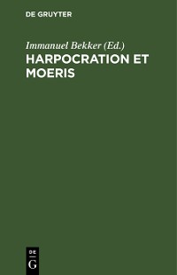 Cover Harpocration et Moeris