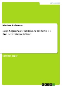 Cover Luigi Capuana e Federico de Roberto e il fine del verismo italiano
