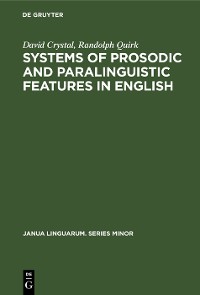 Cover Systems of Prosodic and Paralinguistic Features in English