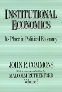 Cover Institutional Economics