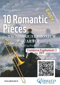 Cover Part 3 (b.c.) Trombone/Euphonium Quartet "10 Romantic Pieces"