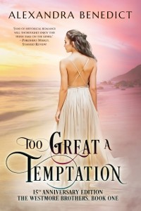 Cover Too Great a Temptation: 15th Anniversary Edition (The Westmore Brothers, Book 1)