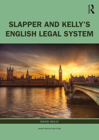 Cover Slapper and Kelly's The English Legal System