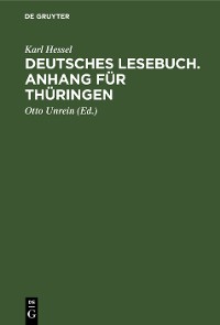 Cover Deutsches Lesebuch. Anhang für Thüringen
