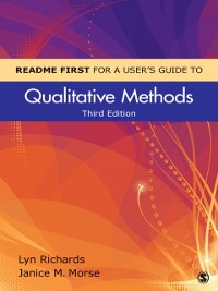 Cover README FIRST for a User's Guide to Qualitative Methods