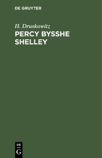 Cover Percy Bysshe Shelley