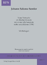 Cover Neue Versuche die Kirchenhistorie der ersten Jahrhunderte mehr aufzuklären (1788)