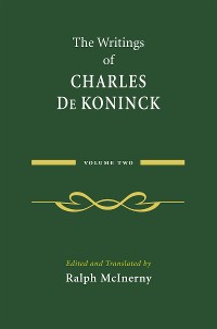 Cover The Writings of Charles De Koninck