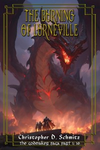 Cover Burning of Lurneville (The Godmaker Saga pt1)