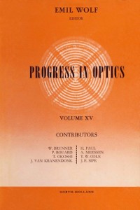 Cover Progress in Optice