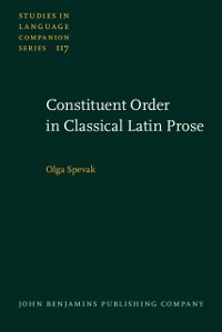 Cover Constituent Order in Classical Latin Prose