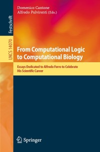 Cover From Computational Logic to Computational Biology