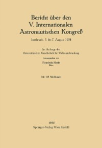 Cover Bericht über den V. Internationalen Astronautischen Kongreß