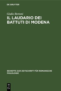 Cover Il laudario dei battuti di Modena