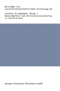 Cover Rassenmythos und Sozialwissenschaften in Deutschland