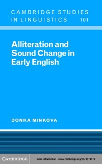 Cover Alliteration and Sound Change in Early English