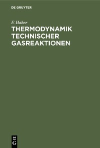 Cover Thermodynamik technischer Gasreaktionen