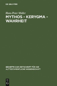 Cover Mythos - Kerygma - Wahrheit