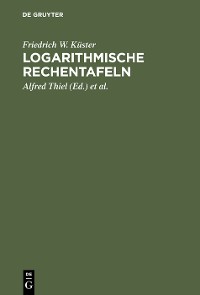 Cover Logarithmische Rechentafeln
