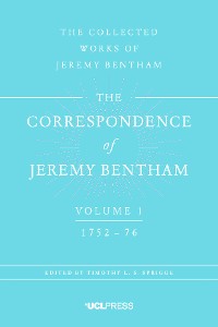 Cover The Correspondence of Jeremy Bentham, Volume 1