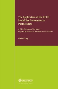 Cover Application of the OECD Model Tax Convention to Partnerships