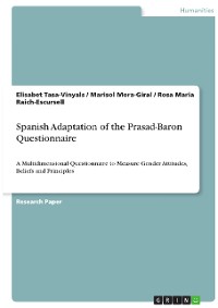Cover Spanish Adaptation of the Prasad-Baron Questionnaire