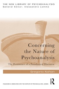 Cover Concerning the Nature of Psychoanalysis