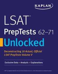 Cover Kaplan Companion to LSAT PrepTests 62-71