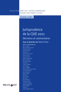 Cover Jurisprudence de la CJUE 2021