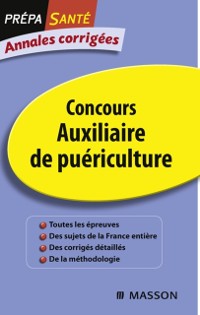 Cover Annales corrigées Concours Auxiliaire de puériculture