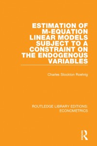 Cover Estimation of M-equation Linear Models Subject to a Constraint on the Endogenous Variables