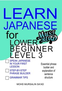 Cover Learn Japanese for Lower Beginner level 3