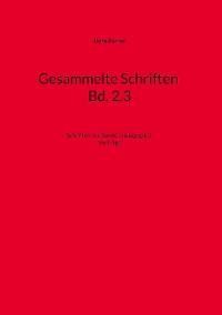 Cover Gesammelte Schriften Bd. 2.3