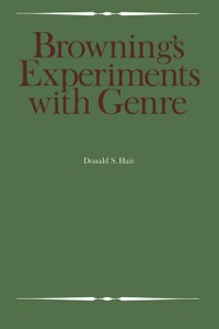 Cover Browning's Experiments with Genre